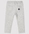 Pantalone in tubique bebè maschio grigio BELUGA CHINE