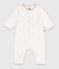 Tutina lunga in maglia di cotone traforata neonato MILK