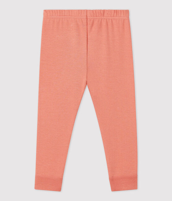 Leggins per bebè in cotone biologico rosa PAPAYE