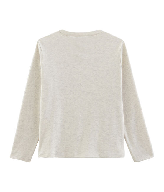 T-shirt maniche lunghe bambino beige MONTELIMAR CHINE