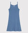 Babydoll in cotone traforato donna blu BEACH
