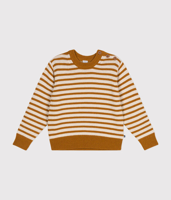 Maglione in misto lana e cotone bambino bianco AVALANCHE/ ECUREUIL