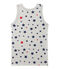 Canotta per bambino con stampa in jersey stretch grigio BELUGA/bianco MULTICO