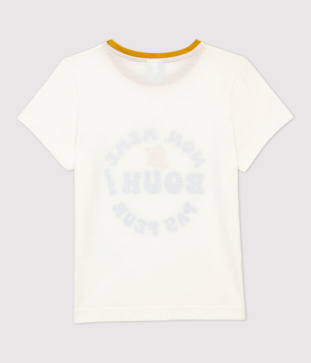 T-shirt bambina a maniche corte in cotone bianco