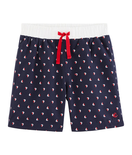 Shorts mare stampati bambino blu SUBMARINE/bianco MULTICO