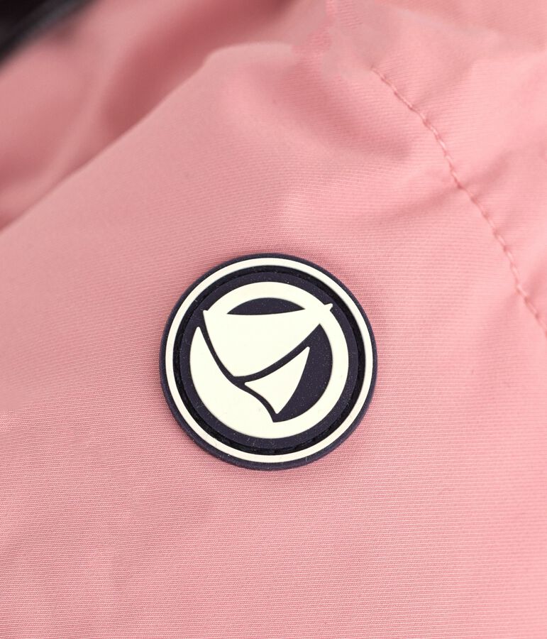 Piumino in poliestere tinta unita neonato rosa