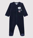 Tutina pigiama blu navy bebé in ciniglia