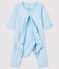 Bodyjama senza piedi da neonato blu a stelle a costine blu FRAICHEUR/grigio CONCRETE