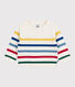 Maglione in misto lana e cotone a righe multicolori neonato