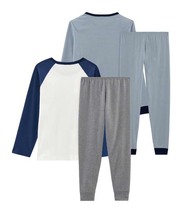 Duo pigiami bambino a costine multicolore