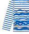 Maglia alla marinara da bambino con decorazioni creative bianco MARSHMALLOW/blu PERSE