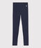Leggings in jersey lycra bambina blu SMOKING/bianco MULTICO