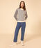 Maglione in cotone marinière Donna bianco AVALANCHE/blu SMOKING
