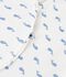 Sacco nanna in ciniglia con balene stampate neonato TOG 3 blu/blu