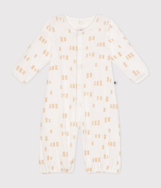 Sacco nanna in cotone neonato bianco MARSHMALLOW/grigio GRIS
