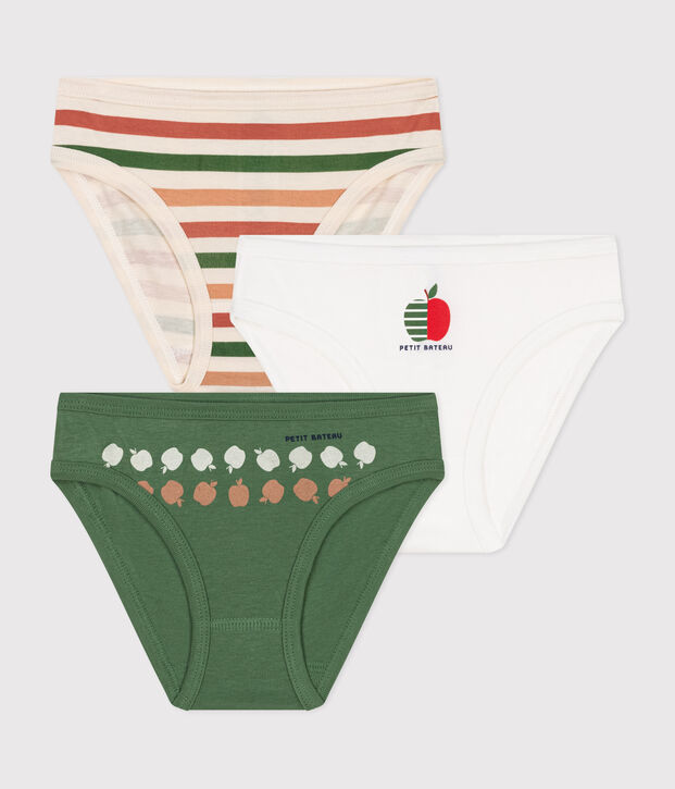 Lot de 3 culottes en coton enfant multicolore