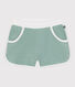 Shorts in spugna di cotone tinta unita bambino