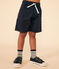 Shorts in twill di cotone e lino bambino blu SMOKING