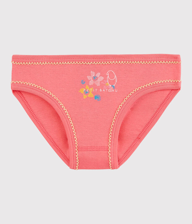 La mutandina in cotone per bambina rosa