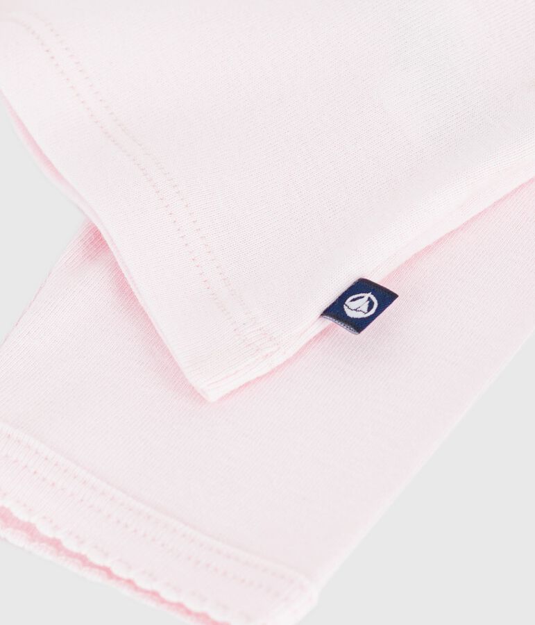 Cardigan in cotone tinta unita neonato rosa