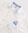 Camicia a manica lunga in popeline bambino bianco MARSHMALLOW/blu SMOKING