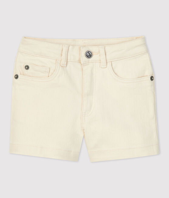 Short in denim bambina ecru AVALANCHE