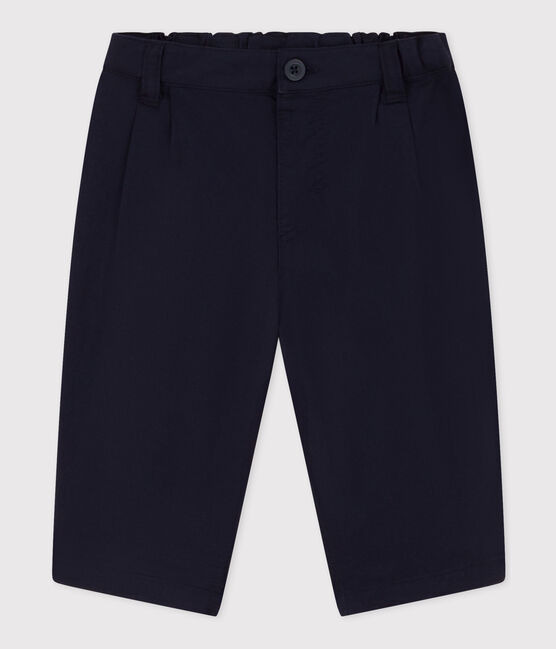 Pantaloni bebè in adorabile tessuto serge  blu SMOKING