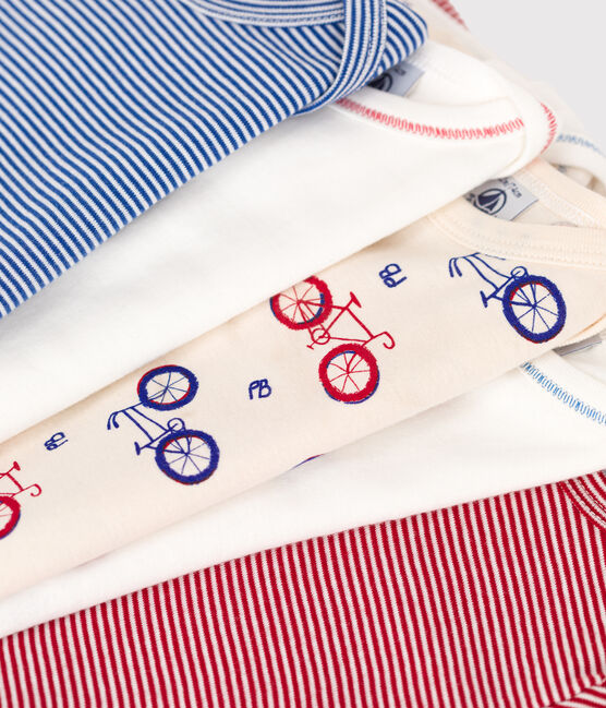 Confezione da 5 body a maniche lunghe, fantasia bici, bebè, cotone variante 1