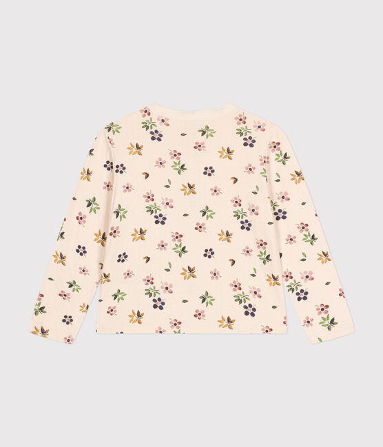 Cardigan in tubique bambina bianco AVALANCHE/ MULTICO