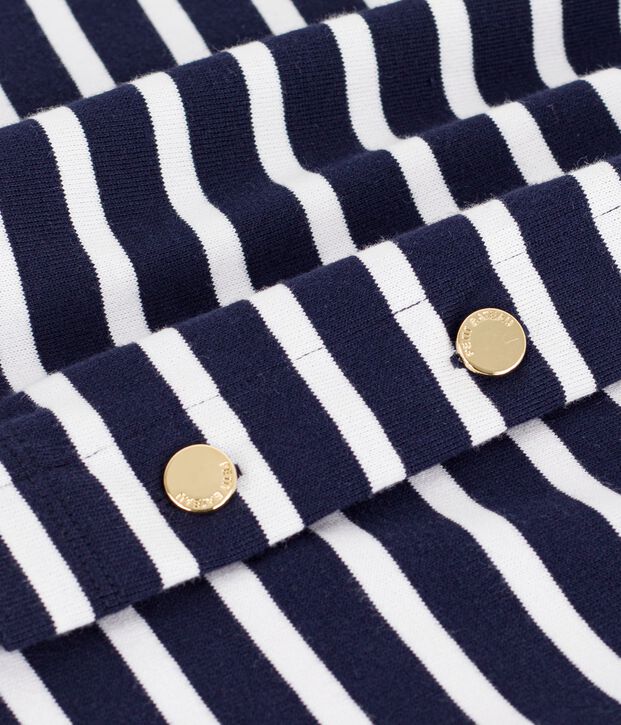 Marini&egrave;re in cotone a righe donna blu/bianco