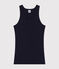 Canotta Iconica in cotone donna blu SMOKING