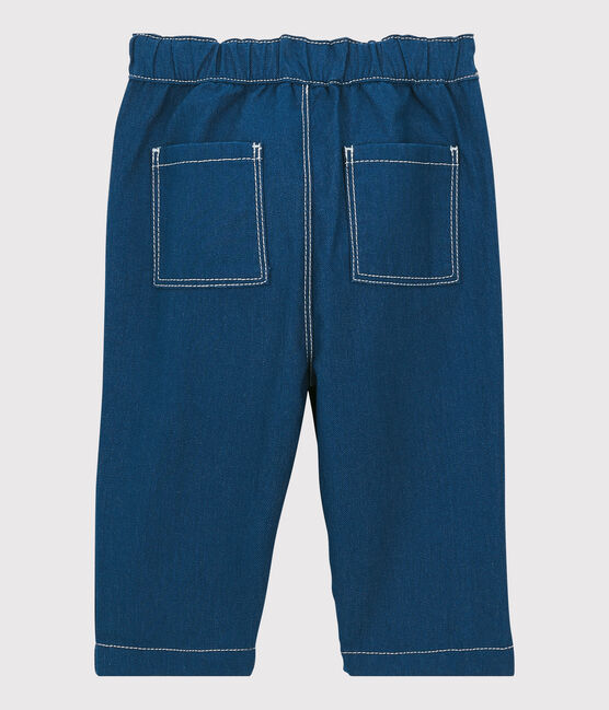 Pantaloni in cotone bebè. blu MAJOR