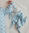 Doudou in cotone stampato neonato blu TOUDOU/ ALASKA