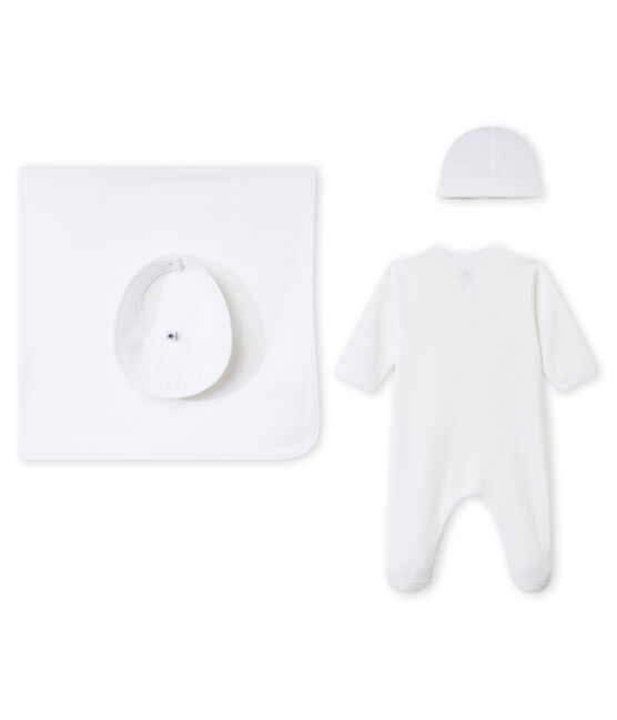 Scatola regalo per bebé unisex a costina 1x1 variante 1