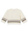 Cardigan tricot jacquard per bebé maschio bianco MARSHMALLOW