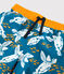 Shorts da mare riciclati bambino blu MYKONOS/ecru MULTICO