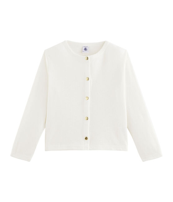 Cardigan bambina bianco MARSHMALLOW