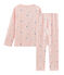 Pigiama rosa con fantasia pinguino bambina in jersey double face rosa MINOIS/bianco MULTICO