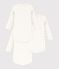 Set di body a maniche lunghe in cotone con stampa a cuoricini neonata multicolore