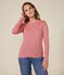 T-shirt L'ICONIQUE girocollo in cotone Donna rosa ROSEWOOD