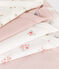 Set di 5 body incrociati a maniche lunghe in cotone neonato variante 1