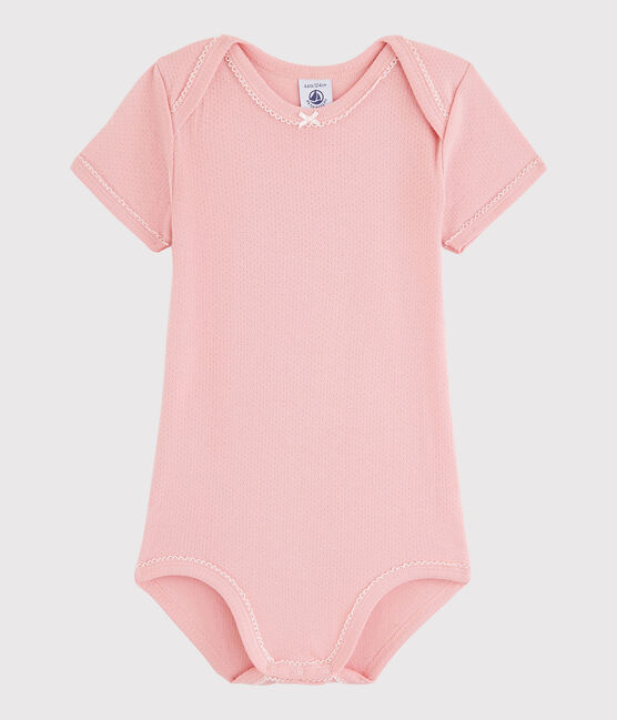Body manica corta bebè femmina rosa CHARME