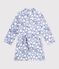 Vestaglia in pile con stampa bambino blu/multicolore