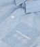 Camicia a maniche corte in cotone bambino blu