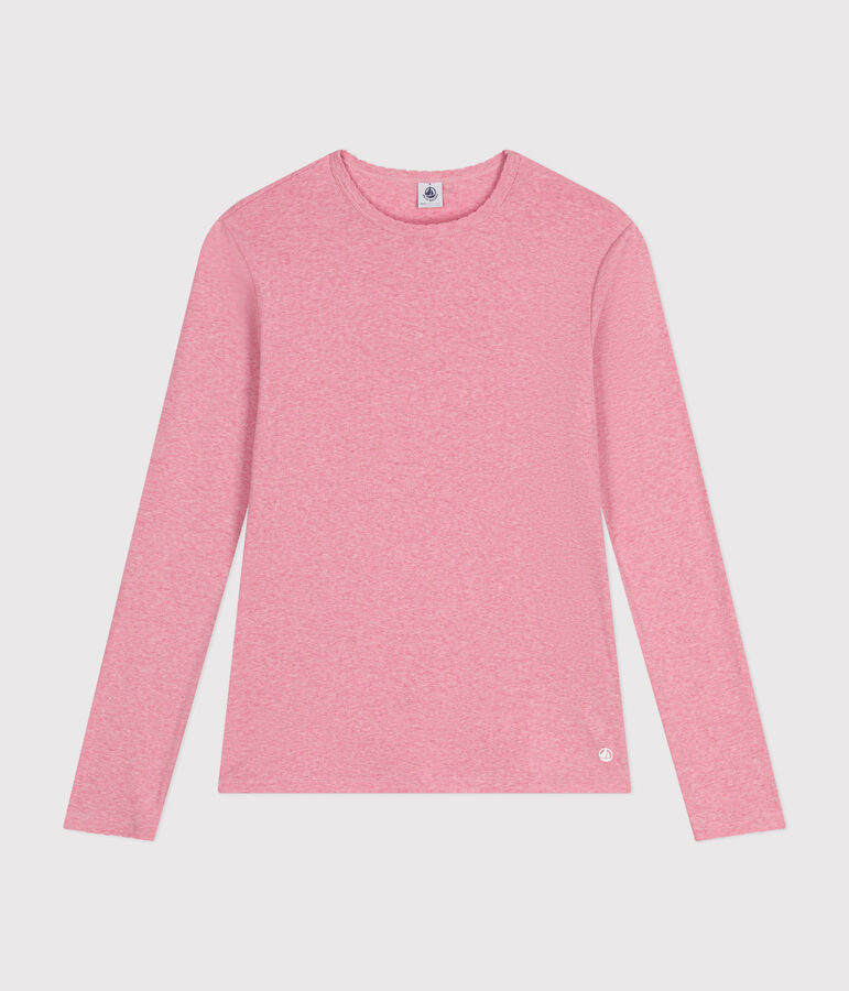 T-shirt L'ICONIQUE cocotte in cotone Donna rosa