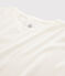 T-shirt in cotone/lino tinta unita Donna bianco MARSHMALLOW