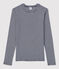 T-shirt L'ICONIQUE girocollo in cotone Donna blu SMOKING/bianco MARSHMALLOW