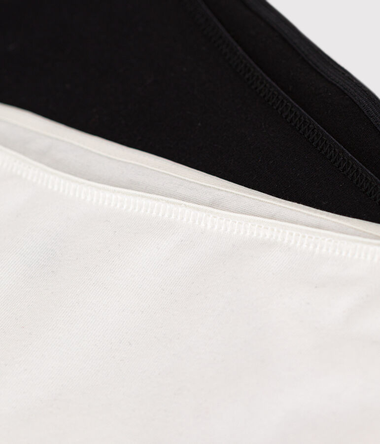 Confezione da 2 shorty a tinta unita in cotone ed elastan donna multicolore