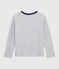 T-shirt double face bambino blu SMOKING/bianco MARSHMALLOW
