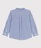 Camicia in popeline bambino blu BLEU/bianco BLANC